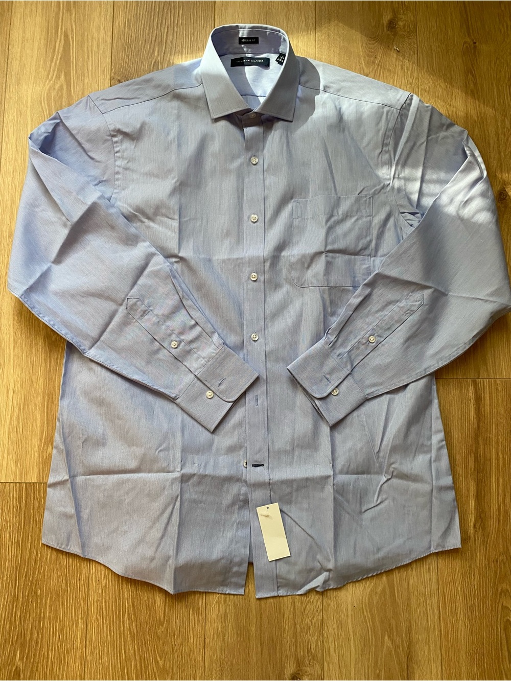 Tommy Hilfiger Light Blue Men's Dress Shirt Size L (16 34/35) New